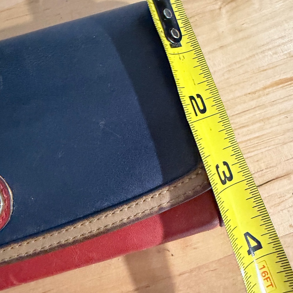 Coach Legacy Colorblock Slim Envelope Wallet/Navy Multicolor - Picture 9 of 9
